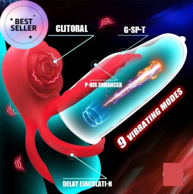 Vòng đeo dương vật hình hoa ZEZELIFE tăng khoái cảm kéo dài thời gian